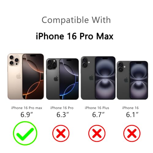 Coque pour iPhone 16 Pro Max étui en TPU antidérapant 6,9 pouces 2024