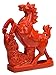 Produktbild mimiliy Stehende Pferd Statuen und Skulpturen Dekoration, Statue Keramik rotes Pferd Kunsthandwerk Gegenstände Home Decoration Pferd Geomantisches Pferd Lucky, um das Handwerk Tier Handwerkskunst zu
