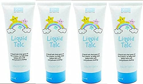 XBC Liquid Talc Lotion Moisturizing for Kids All Skin Types and Tones 200 ml X 4