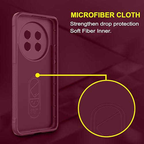 Image of Zapcase Back Case Cover for Realme 13 Pro 5G | Compatible for Realme 13 Pro Back Cover | Liquid Silicon Magic Case with Camera Protection |Plum