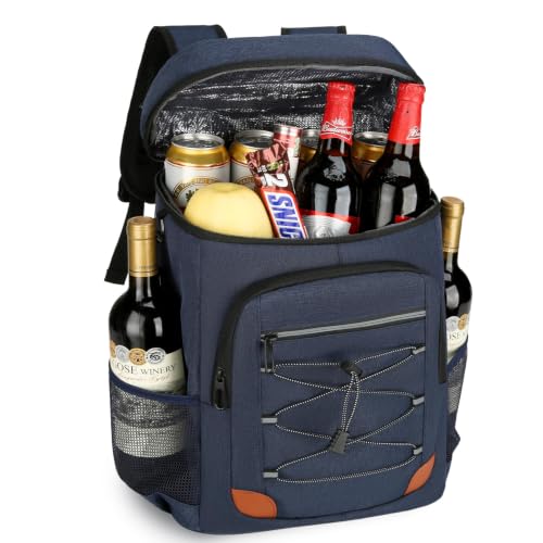 36-Can Insulated Cooler Backpack in Blue