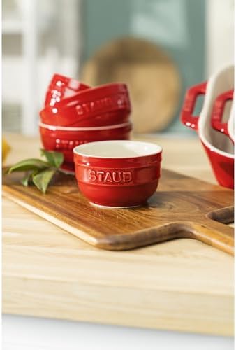 STAUB Ceramic Prep Bowl Set, 2-piece, Cherry - Thumbnail 3