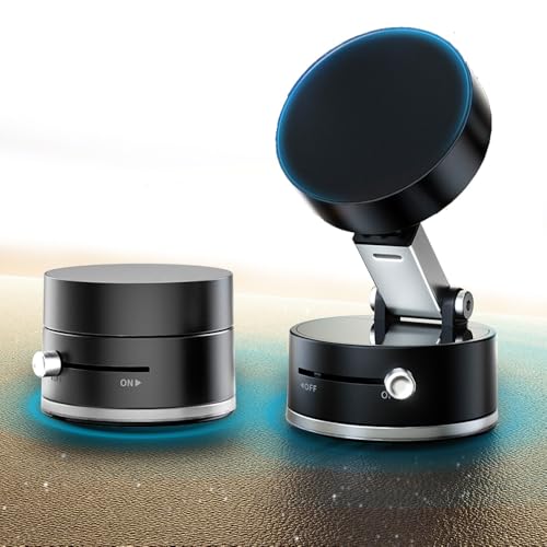 GemCoo Porta Cellulare Auto Magnetico per MagSafe Supporto Telefono Auto con Ventosa a Vuoto 360° Rotazione Pieghevole Porta Cellulare Magnetico Compatibili con iPhone 16 pro 15 14 13 12 11