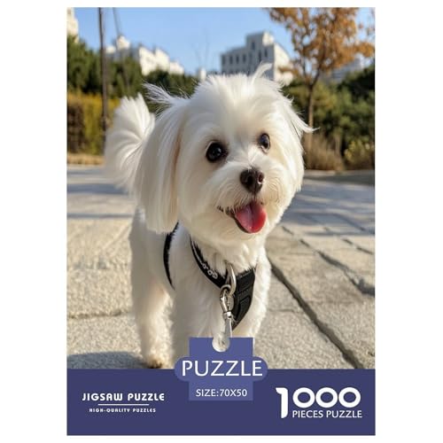 Rompecabezas de West Highland Terrier: 1000 piezas, juego de 70x50 cm para adultos y niños