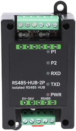 Bewinner 485 Hub Industrial Grade Isolated 485 Hub with Dual Channel Functionality for Large Networks ABS 54x81.9x32mm - 4