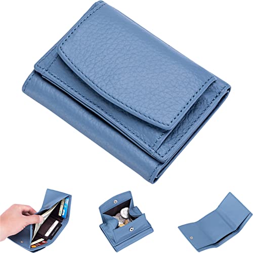 ️[Piccola ma grande capacità]: progettata con scomparti per carte di credito individuali e una sezione portamonete con cerniera e scomparto segreto per banconote e ricevute, questa borsa compatta ha una grande capacità su piccola scala.