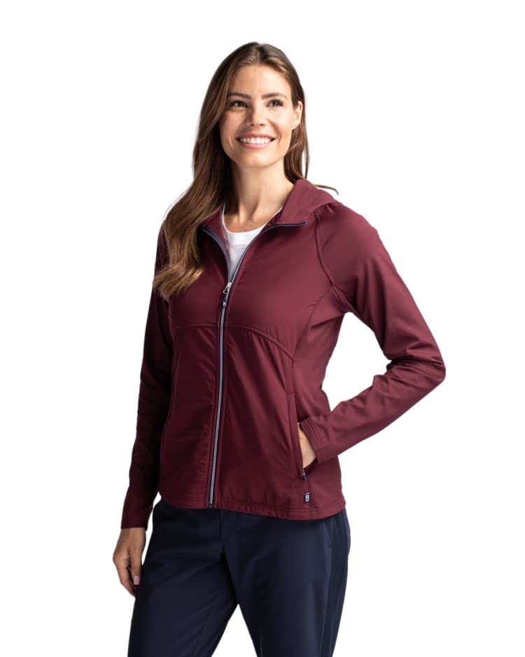 Cutter & Buck Adapt Eco Knit Hybrid Recycled Womens Full Zip Jacket4