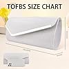 TOFBS Sac a Main Femme Soirée Pochette Brillant Élégant Enveloppe Clutches Bandoulière en Paillettes avec Chaîne pour Mariage Fête Voyage (Argent) #1