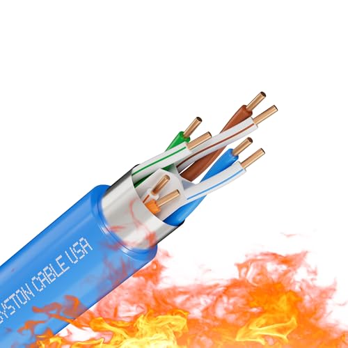 Cable de red Ethernet Cat 6E Syston 100 ft sin conectores miniatura 1