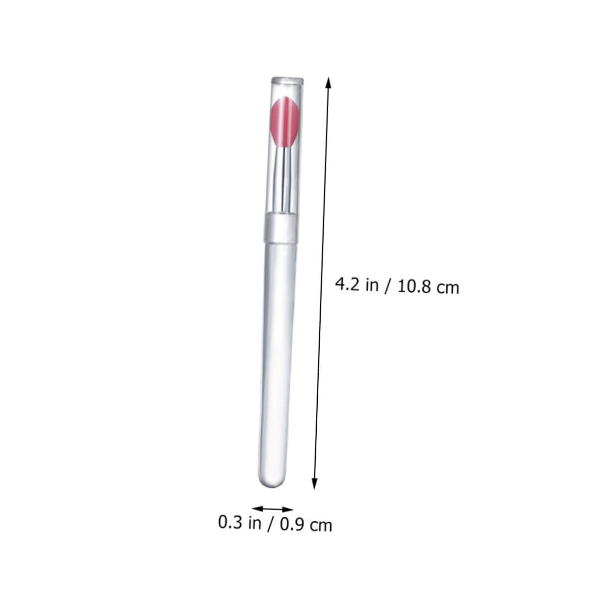 Mikinona 4pcs Lip Brush Set for Lipstick Makeup Brushes Reusable Silicone Applicators Eye Shadow Tools Lip Makeup Accessory