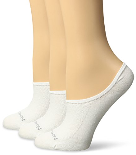 No nonsense Women's Mesh Ultra Low Cut Liner Socks, White, 4-10 (3-Pack)