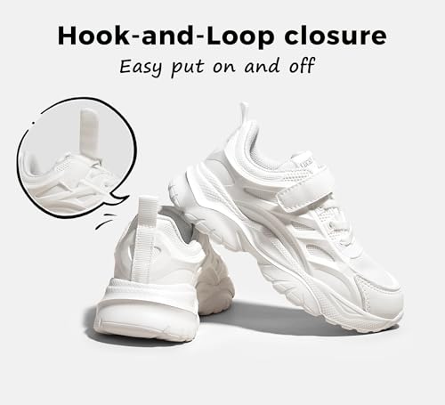LUCKY STEP Kids Shoes Boys Girls Unisex-Child Running Tennis Shoes School Students Spring and Autumn Hook and Loops Strap Casual Shoes for Toddler/Little Kid/Big Kid4