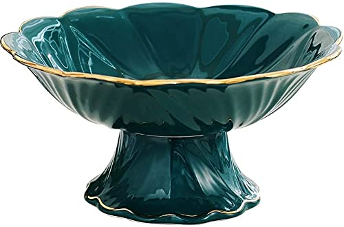 Plato de cerámica para frutas secas, para sala de estar, mesa de centro, decoración de llaves