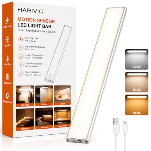 Image of Motion Sensor LED Light for Home 30cm Rechargeable