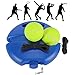 Fostoy Entrenador de Tenis Bolas de Rebote con Cuerda Herramienta de Práctica Entrenamiento Base de Ejercicios Deportivos para Mujeres Hombres Childen Player Principiante Azul