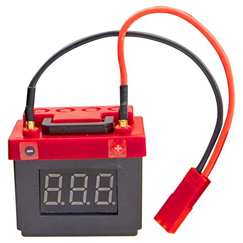 HIRCQOO RC Low Voltage Alarm Lipo Battery Tester Simulation Decoration Accessories Compatible with...