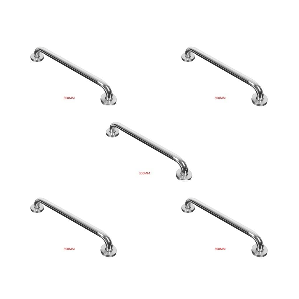 5 Set of Towel Grab Bar Bath Holder Anti-skidding Wear-Resistant Stable Usable Wall Bar Handle Good Grip Easy Installment Home 30 cm