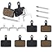 Nsiwem Bicyclette Plaquettes de Frein à Disque 4 Paires Plaquettes de Frein de Vélo Semi-Métalliques Plaquette de Frein pour Bicyclette et VTT Vélo Noir