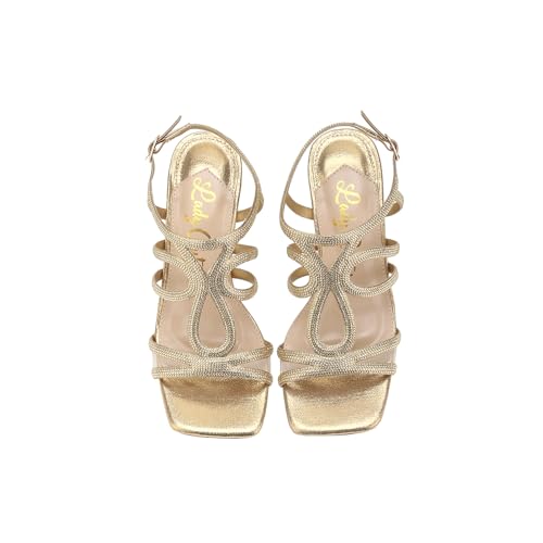 Lady Couture Devine Rhinestone Block Heel Dressy Sandal2