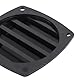 SIXRUN 3 Zoll Lüftungsgitter für Wohnmobile, Lüftungsgitter Abluftgitter Außengitter Insektenschutz für Wohnwagen Wohnmobil Caravan Boot, Weiß (Black)