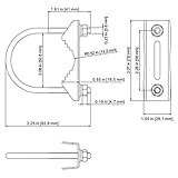 Blisfulhoks 4 Set Antenna Mast Pipe Clamp with V Jaw Block and U Bolt All Anti-Rust Finished for TV CB Ham Antenna or Panel Pipe - Image 8