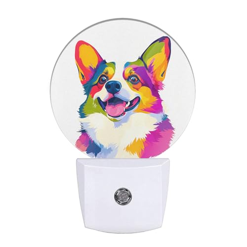 Image of EKOBLA Cute Puppy Dog Night Light, Adorable Animal Night Lights Plug Into Wall with Dusk to Dawn Auto Sensor for Bathroom, Hallway, Kitchen and Home Decor