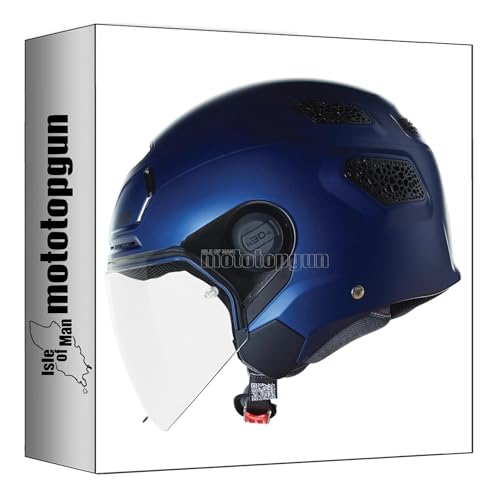 Casque jet Nolan n30-4 t Commuting bleu deep taille M pour moto et scooter