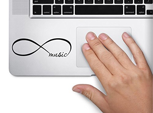 Infinity Music Symbol Decal Funny Laptop Skin MacBook Trackpad Keypad Sticker Window