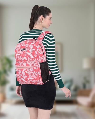 Image of amazon basics Durable Lightweight 2 Compartment 15 L Backpack (Multicolour Print) | Comfortable & Stylish Design | Organized Storage with Multiple Compartments | Ideal for School, College & Travel