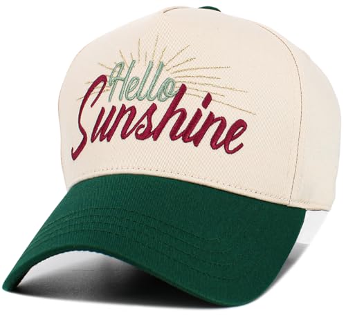 Image of Vacation Beach Camping Womens Baseball Cap Distressed Vintage Unconstructed Embroidered Patch Hat