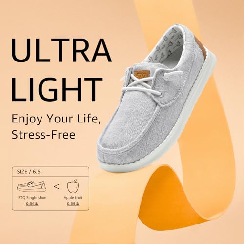 Image of STQ Women's Slip On Arch Support Boat Shoes