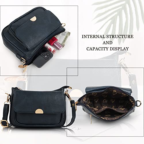Image of LANCER Hobo Crossbody Shoulder Bag for Women and Girls - Stylish Tote Sling Handbag with Adjustable Strap | Ladies Purse, Travel Casual Office Bag