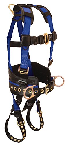 Full Body Harness, S/M, 425 lb., Blue/Blk
