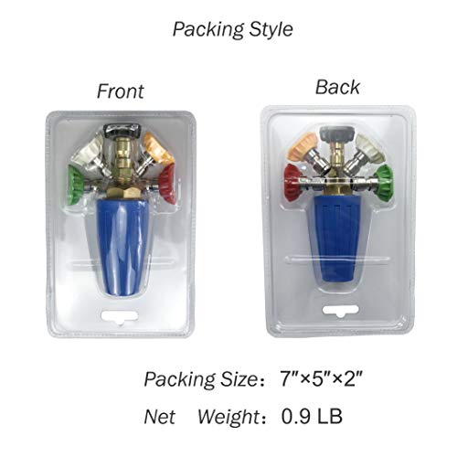 Xzt 4.0 Pressure Washer Rotating Turbo Nozzle 4000 Psi 4 Gpm With Spray Nozzle Tips Kit #TOP5