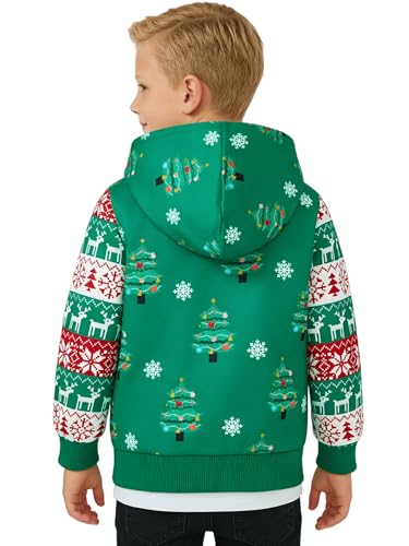 Image of Toddler Zip Up Hoodie Sweatshirt Fall Clothes Boys Jacket With Hood 2-7 Years