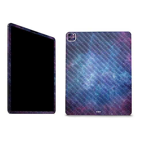 Image of MightySkins Carbon Fiber Skin Compatible with Apple iPad Pro 12.9 inch M2 6th Gen (2022) Full Wrap Kit - Nebula | Protective, Durable Textured Carbon Fiber Finish | Easy to Apply | Made in The USA