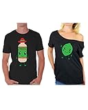 Awkwardstyles Women's Tacos & Tequila White Off Shoulder Tops T-shirt + Bookmark
