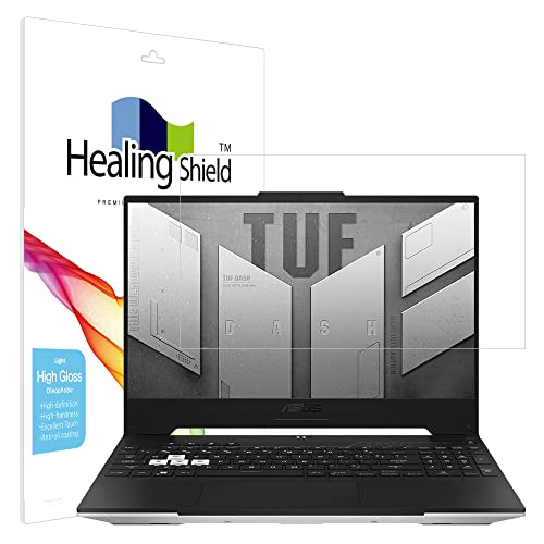 Healingshield �X�L���V�[���t���ی�t�B���� Screen Protector Light Oleophobic High Gloss Film Compatible with ASUS TUF Dash F15 FX517