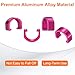 HARFINGTON 10pcs Bicycle Cable Clamps C-Clips Aluminum Alloy Housing Hose Guide U-Clips Brake Derailleur Shifter for MTB Road Bike, Pink