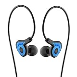 Venstone K62 In Ear Noise Isolating Sports Earphones with Microphone and Volume Control, Blue