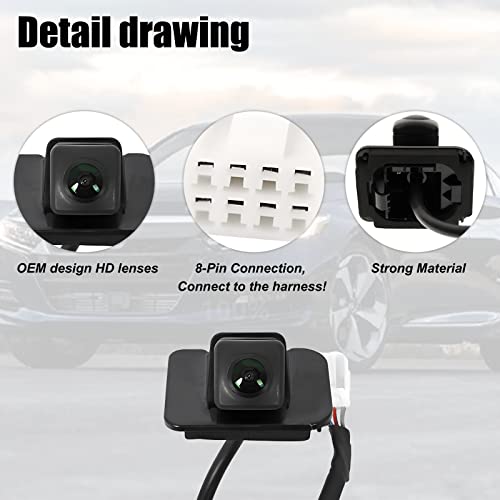 Image of Rearview Mirror Assist Camera is Only Compatible with 2014-2015 Honda Accord Sedan EX-L 2015-2016 Honda Accord Car Rearview Mirror Backup Camera. OE Number 39530-T2A-A21 39530-T2A-A31