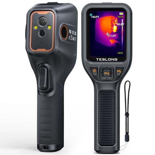 Teslong TTM120S Thermal Imaging Camera, Super Resolution 240 x 180, 3.2" LCD Screen Handheld 25 HZ Refresh Rate Infrared Imager, 120 x 90 IR Resolution