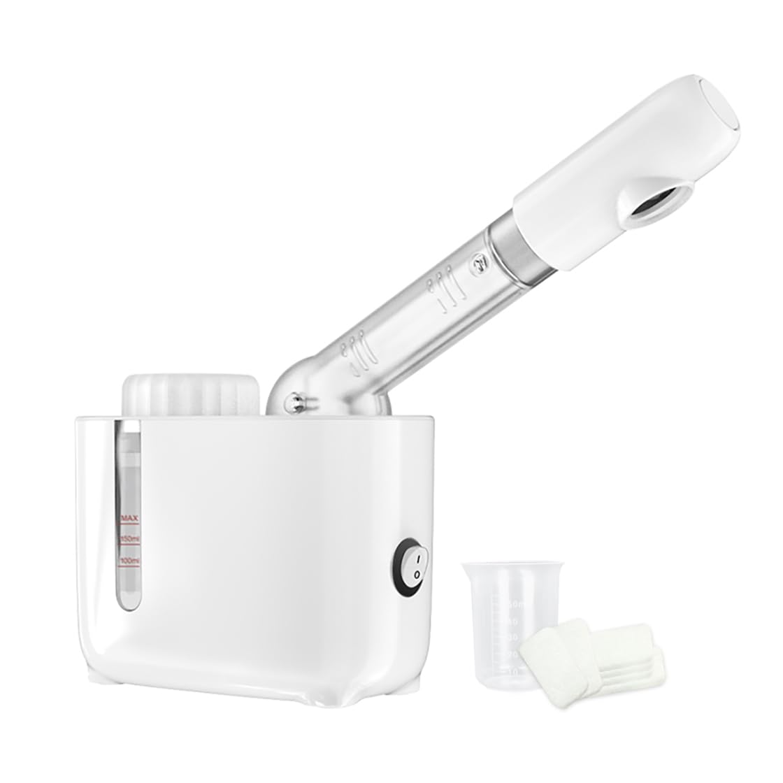 Vaporizzatore facciale portatile e sauna per il viso con design aromaterapia per la cura della persona a casa o in salone di bellezza idratante per la cura della pelle (bianco 150 ml)