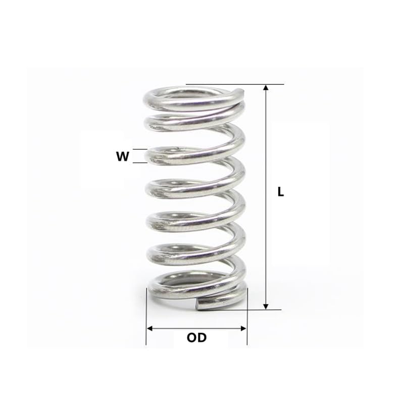 PATIKIL Molla A Compressione, 0.3mm Dia Filo X 2mm OD X 10mm L - Foto 10