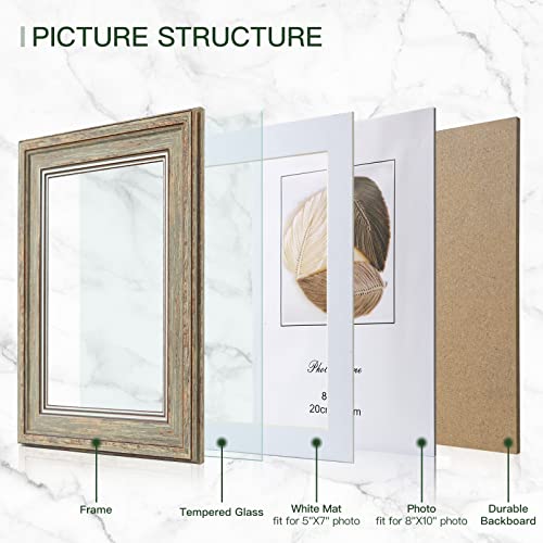 XUANLUO-3-Pack-8×10-Inch-Picture-Frames-Farmhouse-Rustic-Vintage-Distressed-Wood-Grain-Photo-Frame-with-Tempered-Glass-for-Table-Top-Display-and-Wall-Hanging XUANLUO 3 Pack 8×10 Inch Picture Frames Farmhouse Rustic Vintage Distressed Wood Grain Photo Frame with Tempered Glass for Table Top Display and Wall Hanging