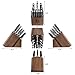 Cangshan Z Series 1024180 German Steel Forged 17-Piece Knife Block Set, Walnut