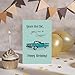 Qiyepbro Funny Birthday Card for Him - You're Not Old You're a Classic Card, Retro Birthday Cards for Men, Classic Car Birthday Card for Dad Husband Grandpa