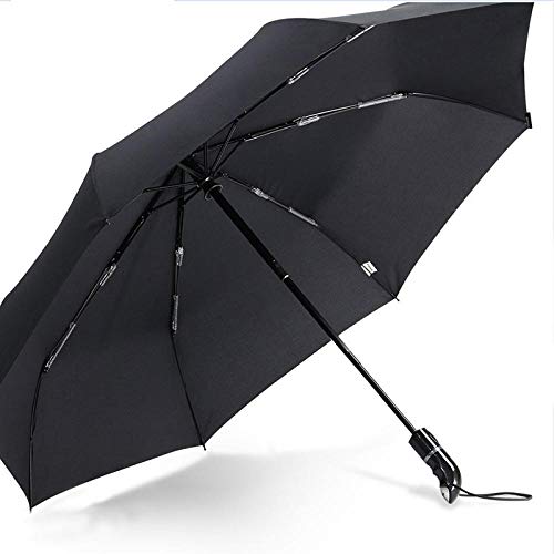 Parapluie de voyage automatique 210T compact et résistant au vent avec 8 nervures