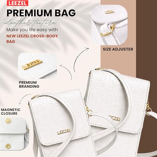 Image of LEEZEL Women's Girls Wallet Sling Bag for Mobile Cell Phone Holder