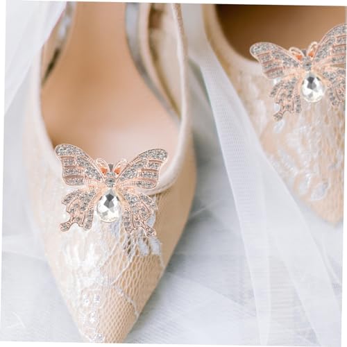 Breloques décoratives pour chaussures strass et pinces en alliage - 5
